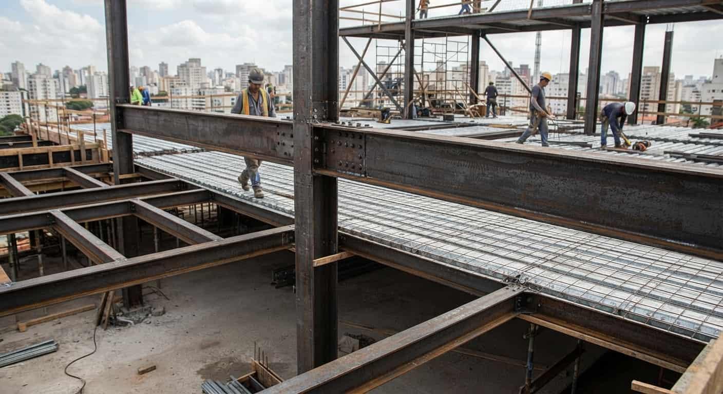 Viga de aço para laje: como escolher sem erro