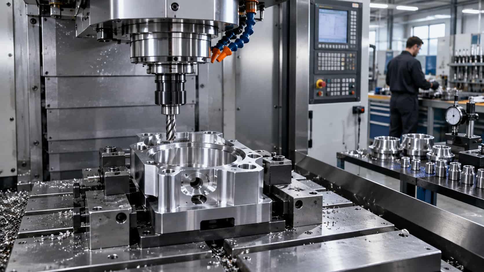 Máquinas de usinagem CNC para peças de alta precisão