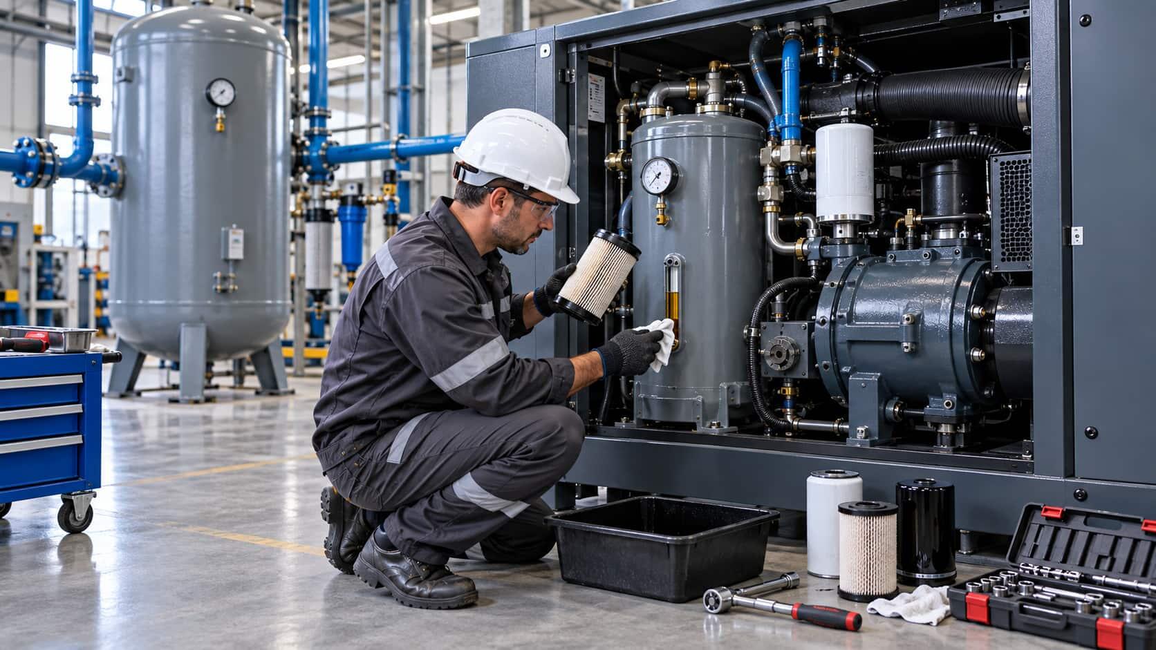 Manutenção de compressores de ar: como escolher entre preventiva e corretiva