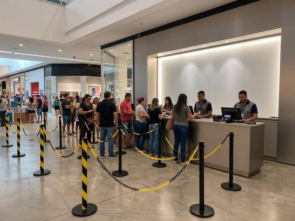 Pedestal organizador de filas: veja antes de comprar