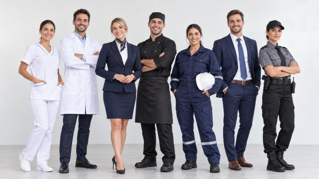 Modelos de uniformes para trabalho: como escolher o certo