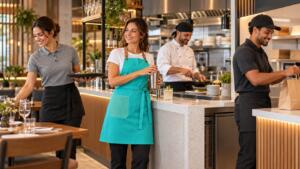 Tipos de uniformes para restaurantes por função 