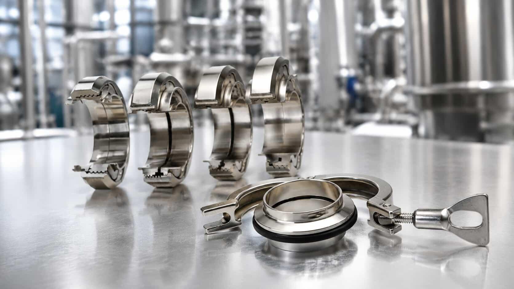 conexões em aço inox